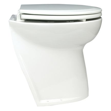 Jabsco 58020 Series Deluxe Flush Electric Toilet - Angled Bowl